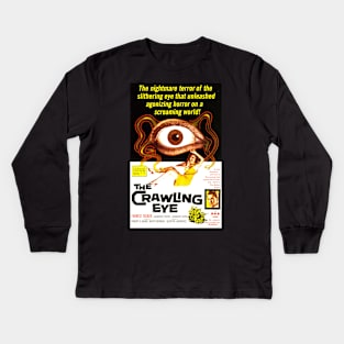 Classic Science Fiction Movie Poster - The Crawling Eye Kids Long Sleeve T-Shirt